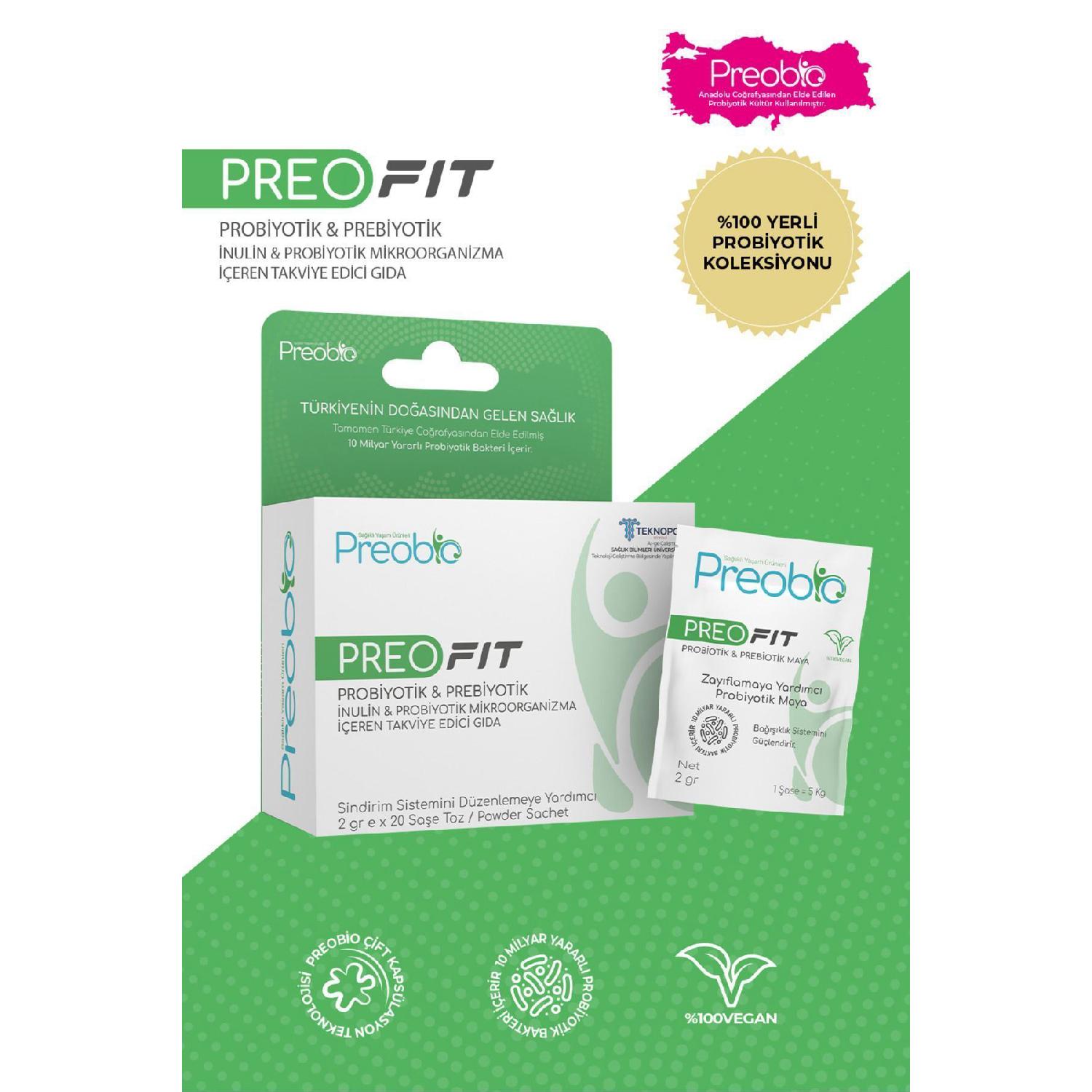 

Preo Fit Probiotic Food Supplement 20 Sae