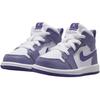 Air Jordan 1 Mid TD Dusty Amethyst Baby Sneakers Purple White Court-Purple DQ8425-500
