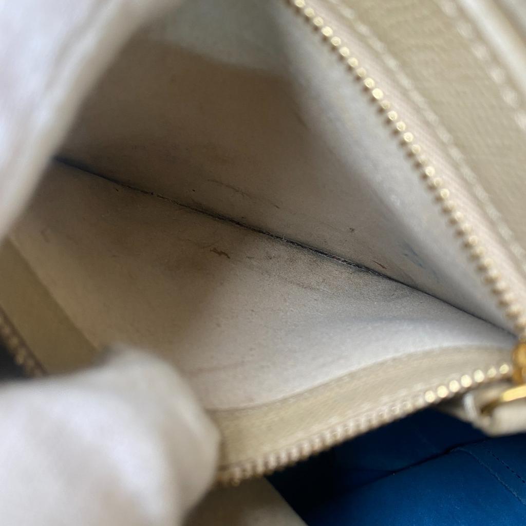 Used CELINEShoulder Bag Beige/blue Leather Women