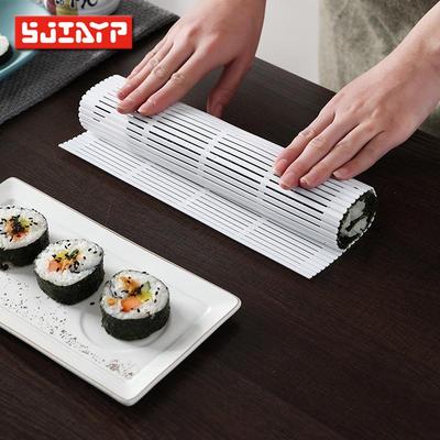 ערכת הכנת סושי DIY: משטח ותבנית נון-סטיק להכנת רולים של אורז ואצות נורי