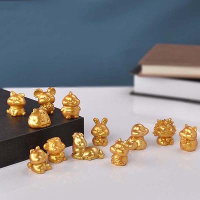 Little Statue DIY Home Decoration Micro Landscape Animal Model Cow Figurines Miniature Taurus
