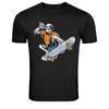 Skeleton Skateboarder Trick Graphic T-Shirt