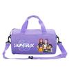 Bolsa Cilindro Fitness com Estampa de Desenho Animado Caçadores de Bruxas KPOP Bagagem Bolsa de Mão Esportiva Bolsa de Viagem