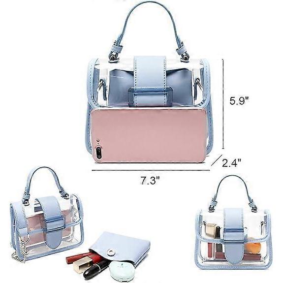 Clear Shoulder Bag Purse 2 In 1 Transparent Crossbody Bag Handbag