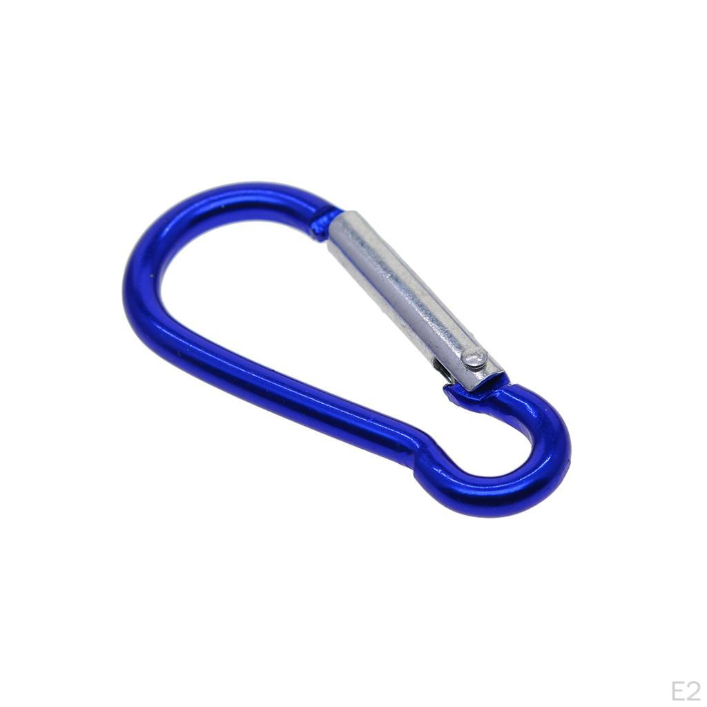 10 . Carabiner Keychain with Screw Aluminum Alloy Hook Locking