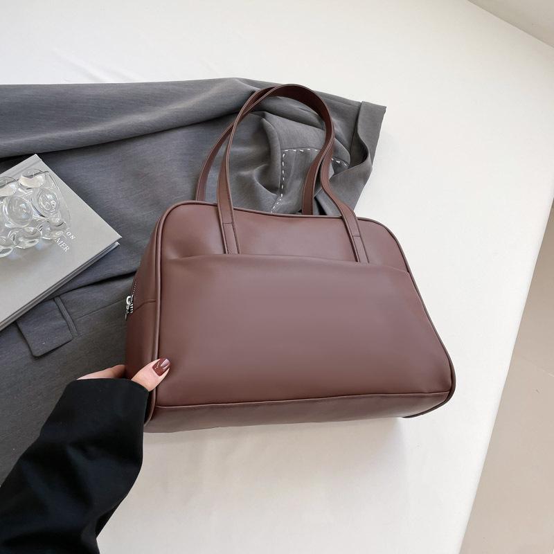 

Сумка через плечо большой вместимости, женская новая сумка подмышку 2025 года, сумка-тоут большой вместимости коричневый