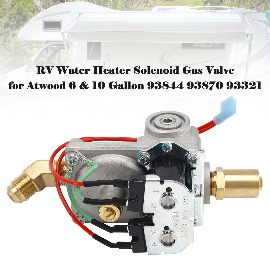 RV Water Heater Solenoid Gas Valve for Atwood 6 & 10 Gallon 93844 93870 93321