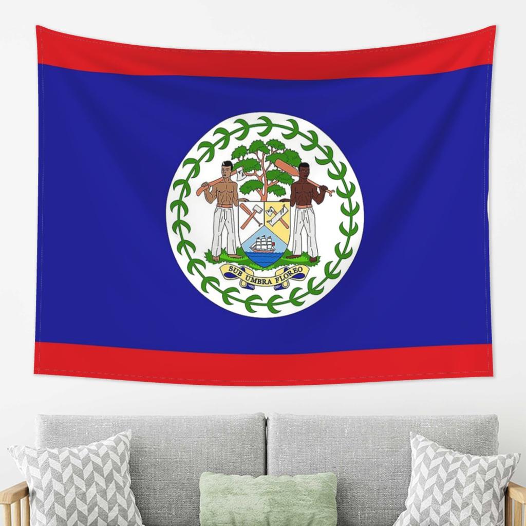 Belize Flag Gifts Stickers Products Tapestry Decoration Art Aesthetic Tapestries for Living Room Home Wall Cloth Wall Hanging