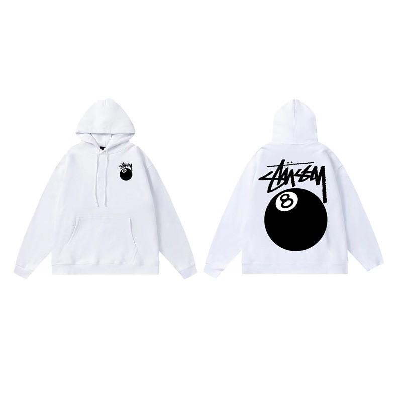 Felpa con cappuccio e stampa Stu Uomo Donna Inverno Calda Foderata in pile Oversize Casual Pullover