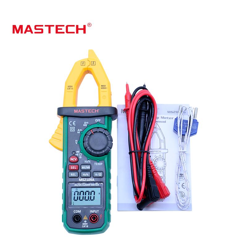 Mastech MS2109A Auto Range Digital AC/DC Clamp Meter Multimeter Volt ...