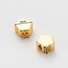 20PCS 14K 18K Gold Plated Brass Round Square Cross Flowers Beads Spacer Beads Jewelry Making Supplies DIY Necklaces Findings