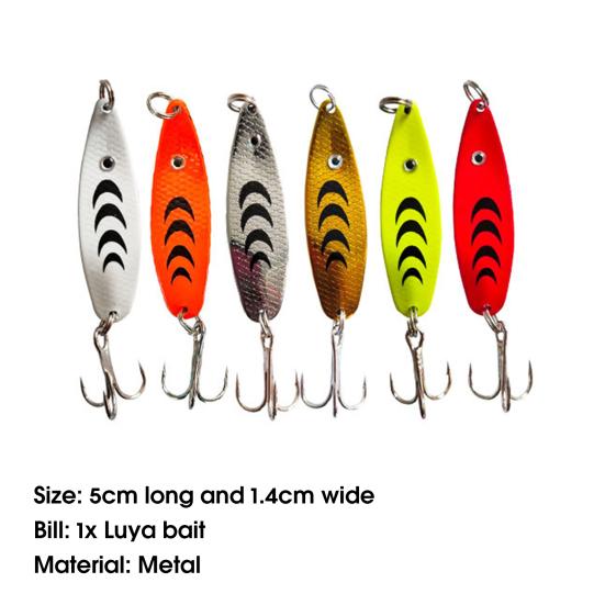 MUQZI Sportzubehör, 6,5 g/5 cm, hochwertiger Kunstköder, mit Widerhaken, robust, leicht