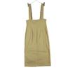 UNIVERSAL OVERALL Cotton Long Length Front Zip Skirt Overalls M Beige Women Used