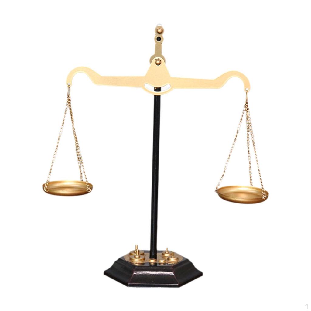 Libra Jewelry Display Centerpiece Stand Decorative Tabletop Accessories Desktop Balance Scale Art