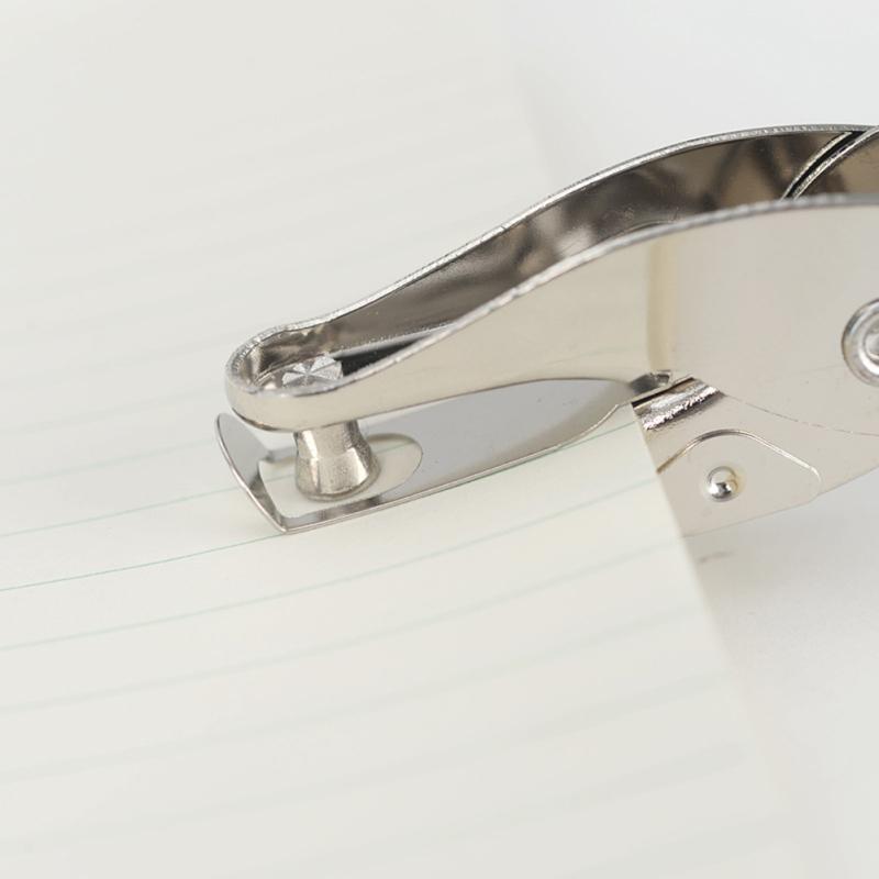 Metal Punch Pliers Single-hole 6mm Hole Puncher 1-8 Pages One-handed Punching Mark Tool
