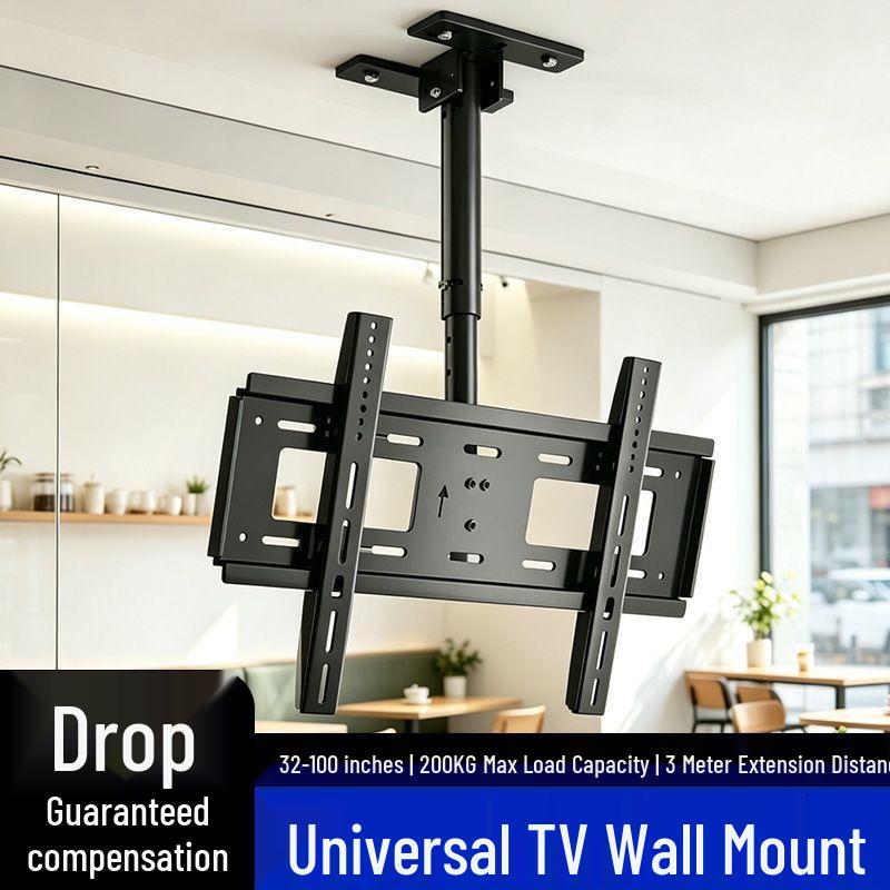 Teleskopische Decken-TV-Wandhalterung mit Saugnapf für 55/65/75/85 Zoll Bildschirme