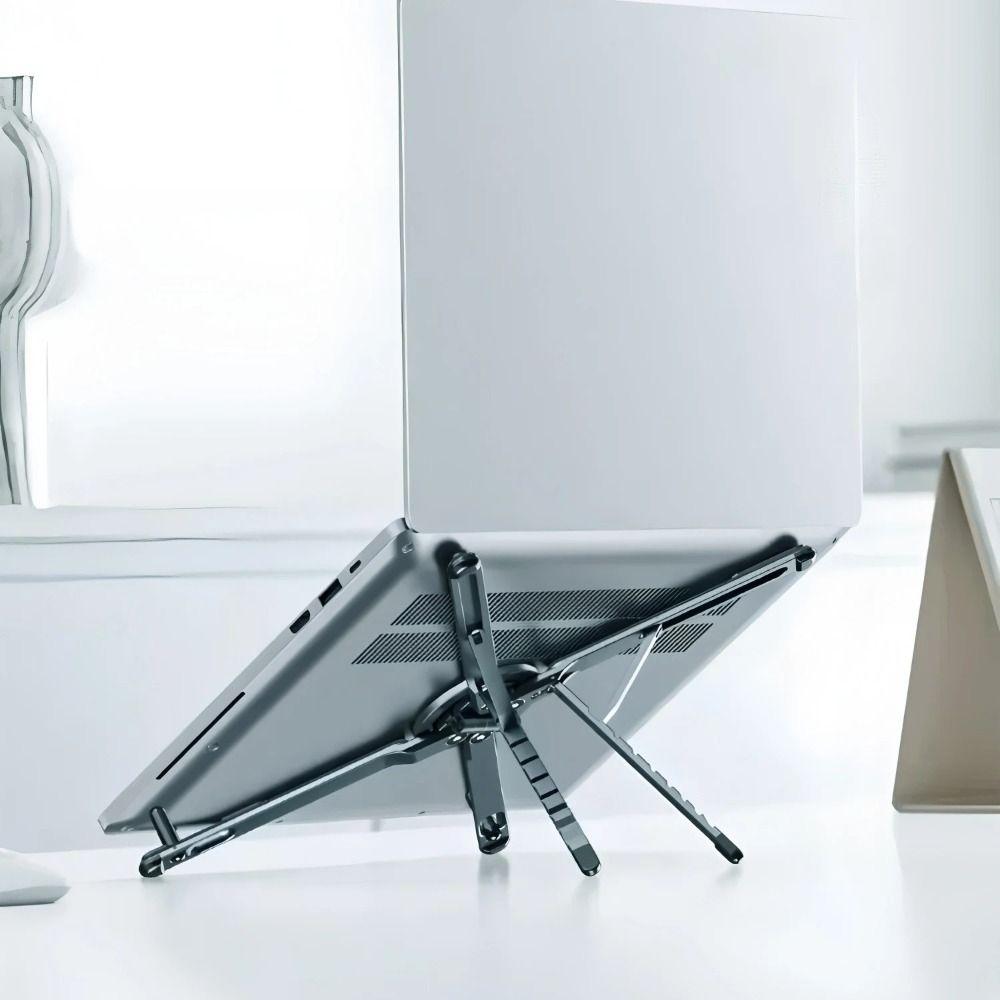 Premium Aluminum Alloy Magnetic Phone Stand Hollow Out Design Sturdy Structure Aluminum Alloy Stand Lightweight Portable