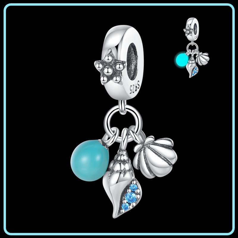 Copper Glow In The Dark Firefly Dangle Charms Fit Original Brand Bracelet And Necklace Jewelry Making Gift