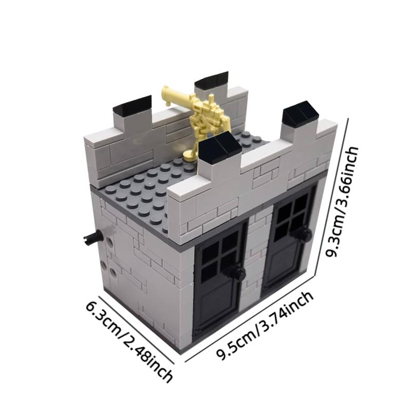 MOC Militär-Bausteine, WW2-Technikwände, Waffenbausteine, Konstruktionsspielzeug für Jungen ab 3-6 Jahren, Geburtstagsgeschenk
