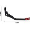 Motorrad-Hinterradbremshebel, ausziehbar, klappbar, CNC-gefräst, für CRF 110, CRF 110F, CRF110, CRF110F (2013–2025), Dirtbike, Rot