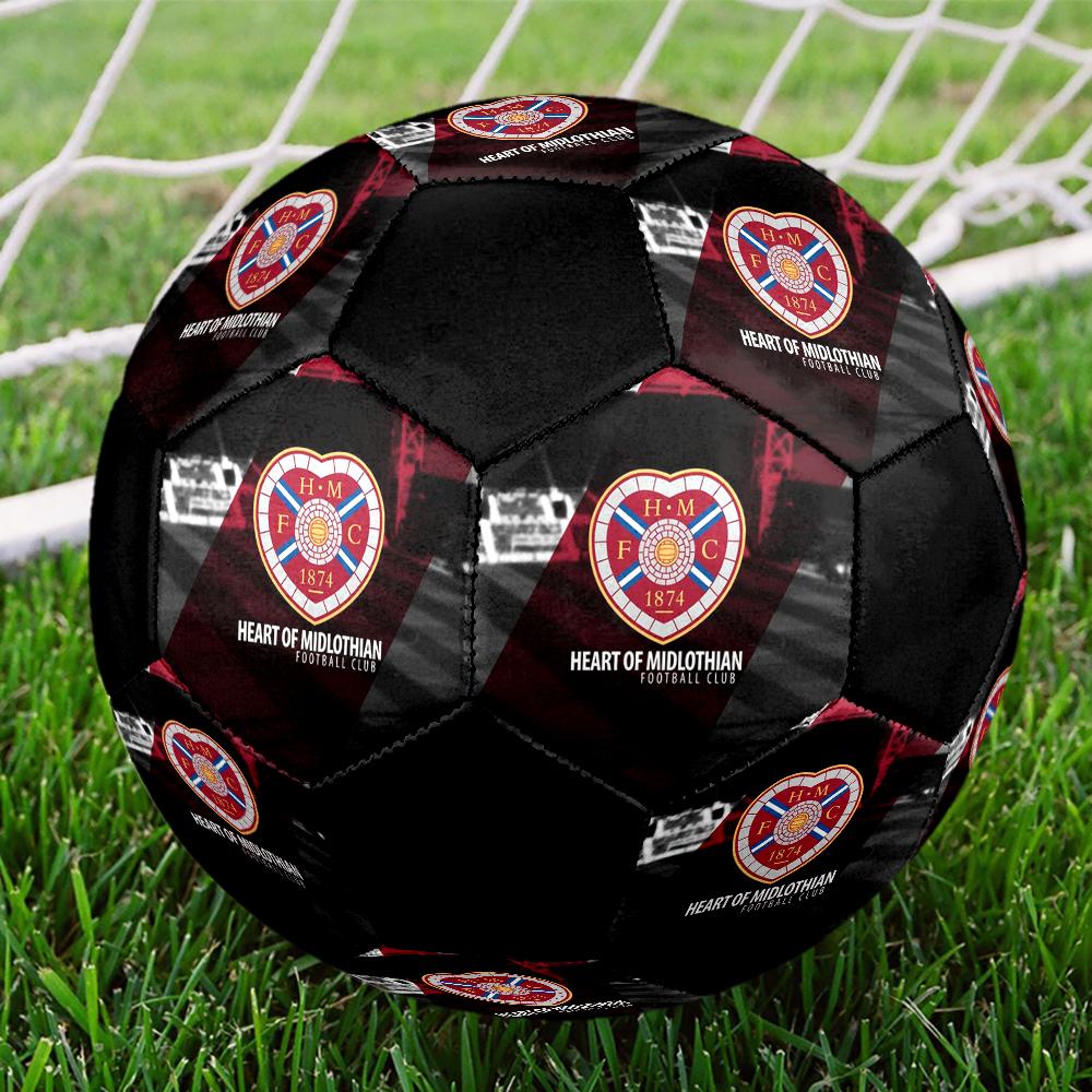 Hartes Football Club Indoor Soccer Ball Colorful Machine Stitched PVC Size 5 Team Training Competition Ready Durable High-Bounce Cool Sports Gift