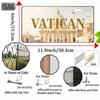 Printing, , Vatican Vintage Metal Aluminum Sign License Plate, Decorative Sign , Travel Souvenirs, Gifts for Friends, Birthday