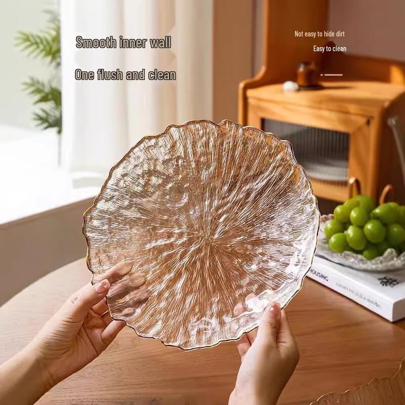 Minimalist Luxury Glass Fruit and Snack Bowl