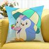 Cute Pudgy Penguin   Various Sizes Square Pillow Case For Car Home Bedchamber Decor