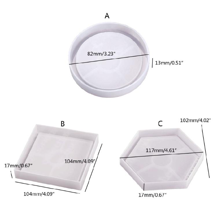 Silikonform-Schalen Epoxidharz Gießformen für DIY Gießen Heimdekoration