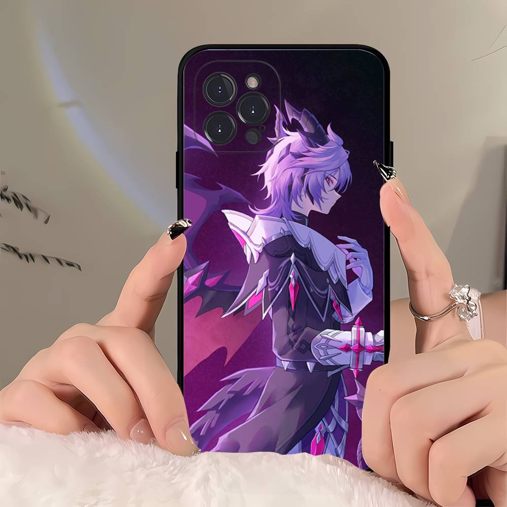 Genshin Impact Song Of The Welkin Moon Phone Case For IPhone 17 Air 16 15 14 Plus 13 12 Mini 11 Pro Max Black Cover