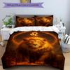 3pc Lion Zodiac Cover Set - 1 Quilt Cover + 2 Pillowcases, All Seasons Bedroom Setting, Perfect for Home063