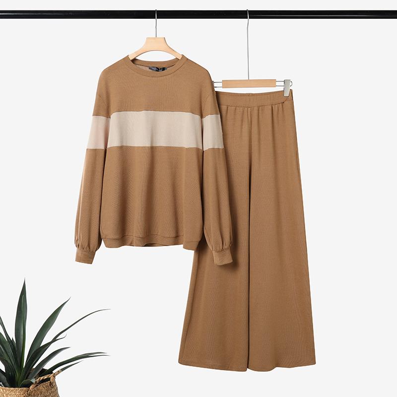 ZANZEA Women Long Sleeve Blouse and Pants Casual Two Piece Suit Sets