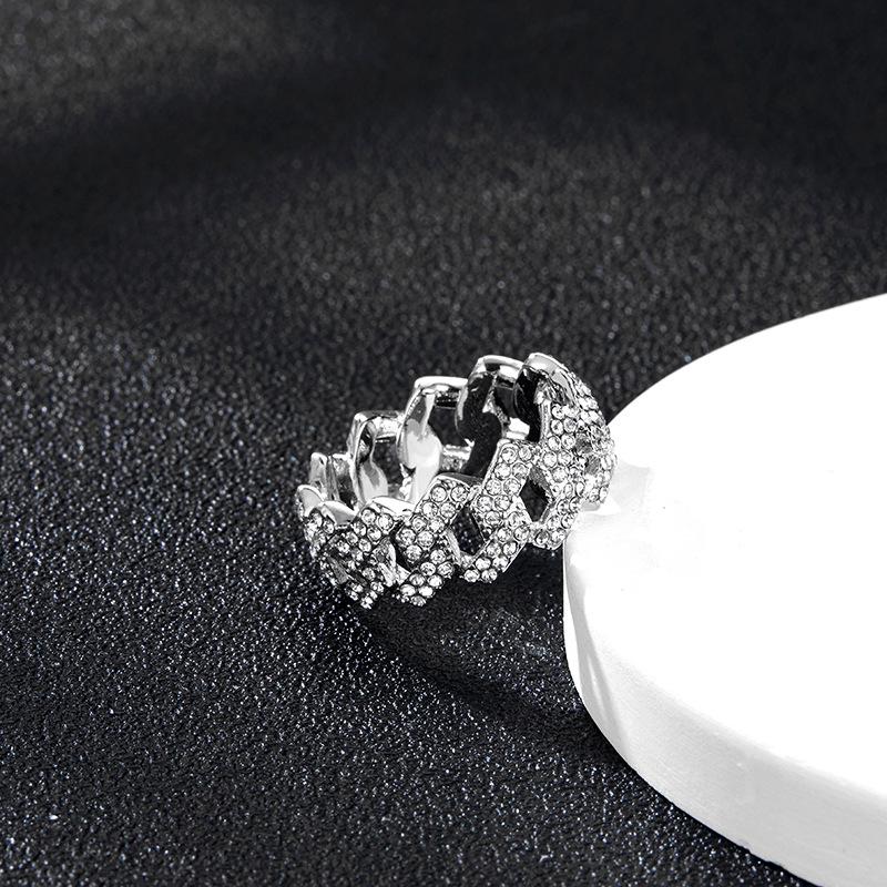 Men's Hip Hop Trendy Zircon Diamond Ring