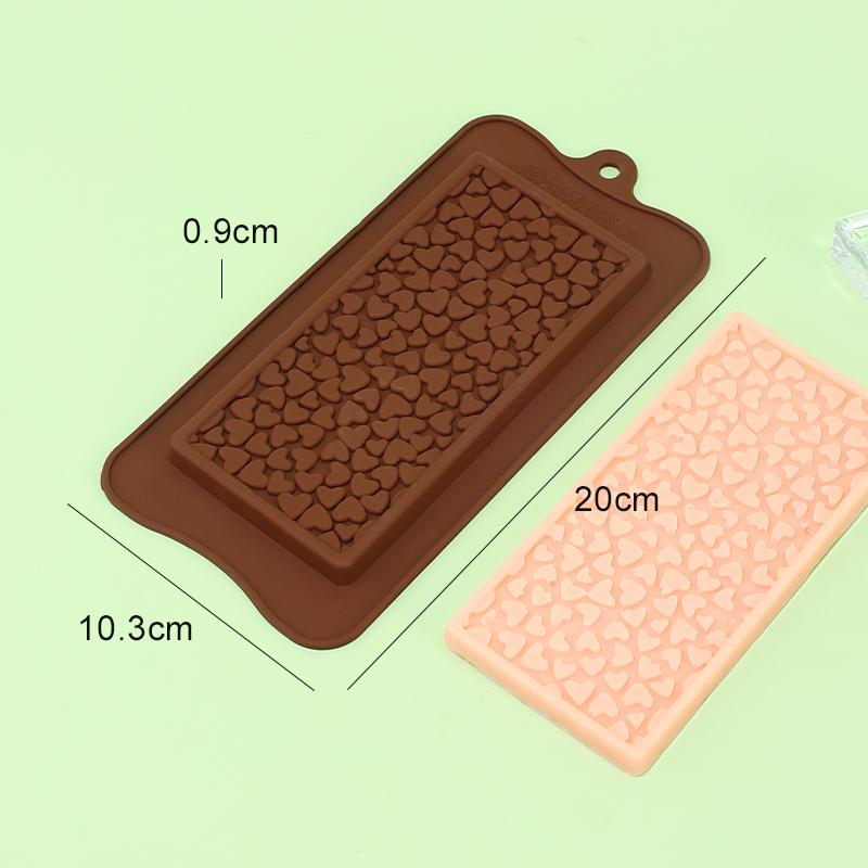 Heart Silicone Chocolate Mold DIY Cake Accessories Mold Kitchen Ice Cubes Biscuit Pastry Manual Baking Cake Decoration Mould