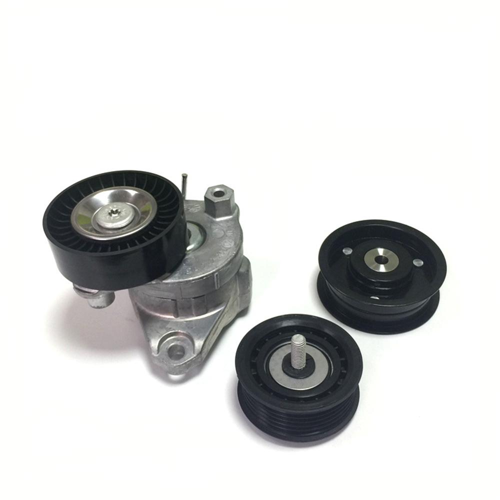 Drive Belt Tensioner +2 Idler Pulleys Set For Mercedes Benz 2720270+1419+1019 2722000270 2722021019 2722021419