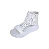 Women Sandals 2026 Hot Seller New Knitted Sandals Women Braided Elastic Summer Shoes Mesh Flat Bottom Hollow Out Female Sandals