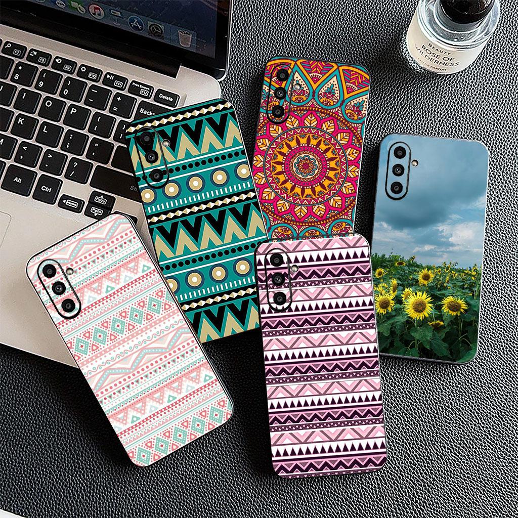 Cover for Apple iPhone 17 16 14 15 Pro Max Plus 15+ 16E XR ProMax Air 16+ Coque Phone Case Sunflower Aztec Tribal Tribe Colorful