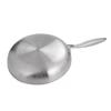 Stainless Steel Non-Stick Frying Pan, 304 Grade, Thickened Flat Bottom, Triple-Layer, Ideal for Home and Steak Cooking.