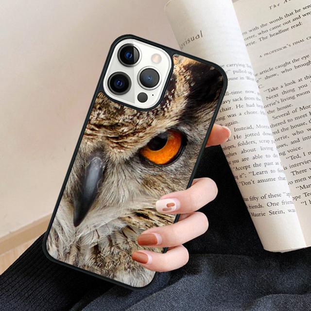 Bird Owl Nature Predator Phone Case Back Cover for iPhone 17 Air 16 15 14 13 11 12 Pro Max Plus Fundas Coque