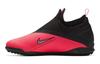 Slip Resistant Abrasion Resistant Mid Top Kids' Soccer Shoes Black Red Kids' CD4078-606