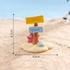 Moss Micro-landscapeCute Directional Signs, Road Signs Landscaping Materials Decorative Items Accessories Mini Ornaments