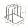 Household Stainless Steel Cutting Board Rack Cutting Lid Rack Board Storage Combination Space-saving Storage Rack