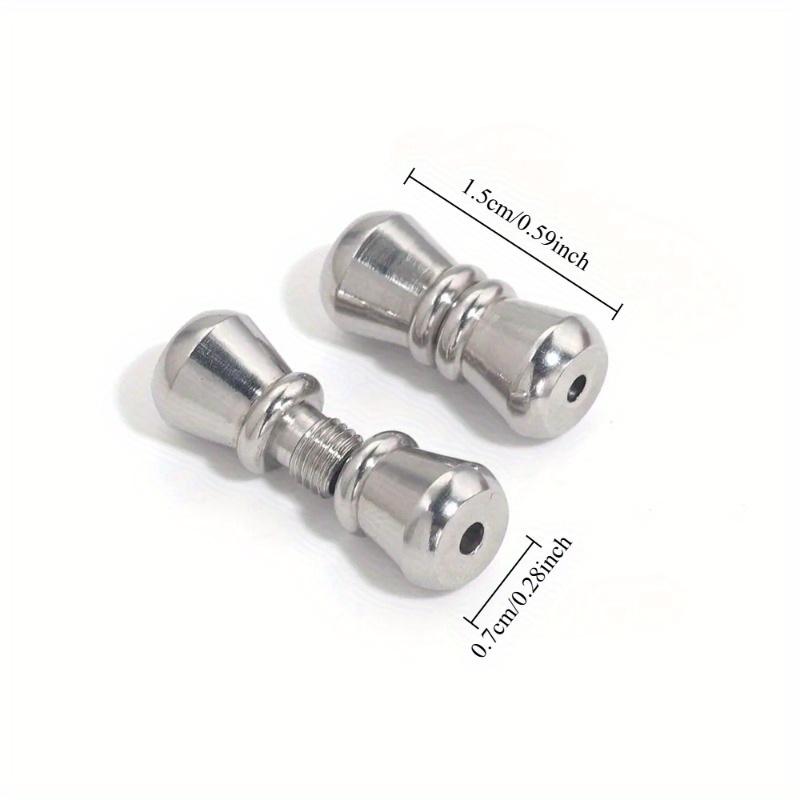 

5 шт. Застежки-винты из нержавеющей стали, застежка-бочонок, цилиндрические застежки, пряжки, закрытые, для изготовления браслетов, ювелирные принадлежности, DIY C
