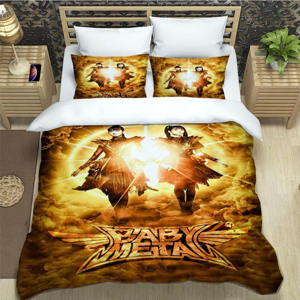 3D Print Music Band BABYMETAL Bedding Set Single Twin Full Queen King Size Bed Set Adult Kid Bedroom Duvetcover Set Home Textile