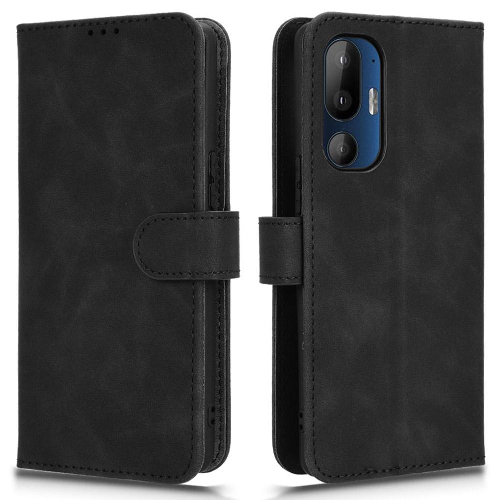 For HTC U24 Pro 5G Phone Case Skin-Touch PU Leather Wallet Magnetic Clasp Anti-Drop Cover