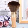 Neck Duster Brush Cleaning Hair Shaving Brushes Styling Salon Tool with Wooden HandleBurlywood