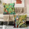 Anime Abstract Paint Colorful Pillow Case Pillowcase, Double-Sided Printed, Sofa Cushion, Bedroom Headboard Pillow
