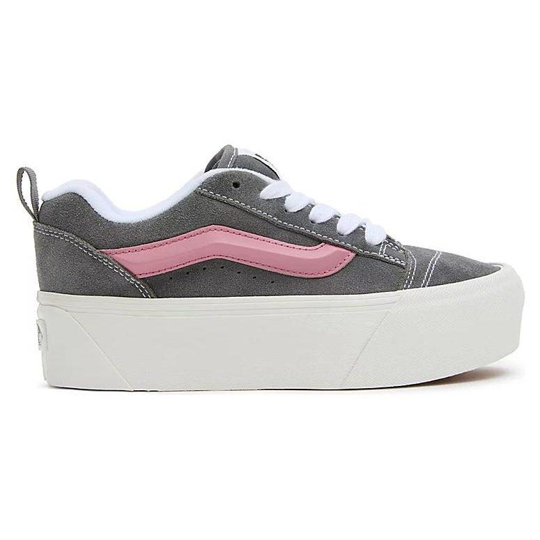 Vans Knu Stack Abrasion Resistant Low Top Skateboard Shoes Unisex Gray VN000CP6GRY