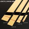 1pc 2.44m/96.06in Gold Stainless Steel Wall Sticker, Metal Mirror Self-adhesive Wall Paper Strip, Used for Edge Decoration