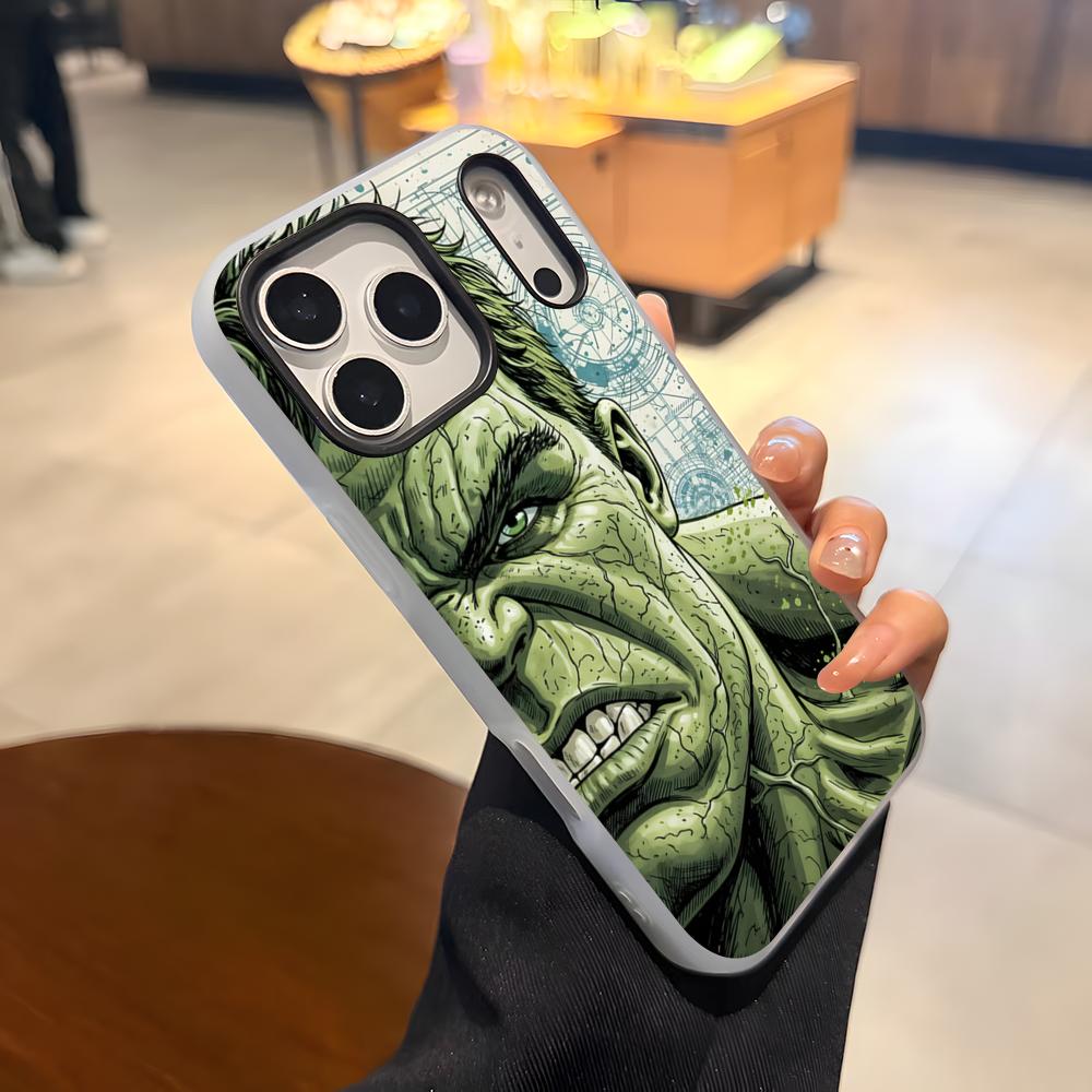 Superhero H-Hulk Phone Case For IPhone 17 Air 16 E 15 14 Plus 13 12 11 Pro Max Jelly 2 In 1 Protective Case